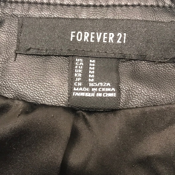 Rare Denim Leather Look Motto Jacket - Picture 4 of 7